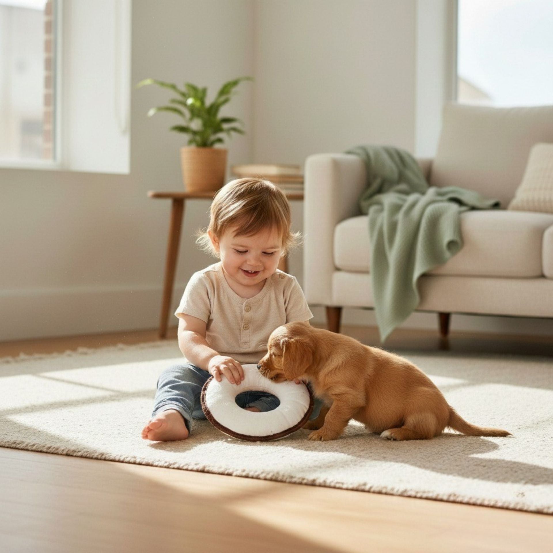 Durable Dog Flying Disc Canvas Fetch Toy -Disk