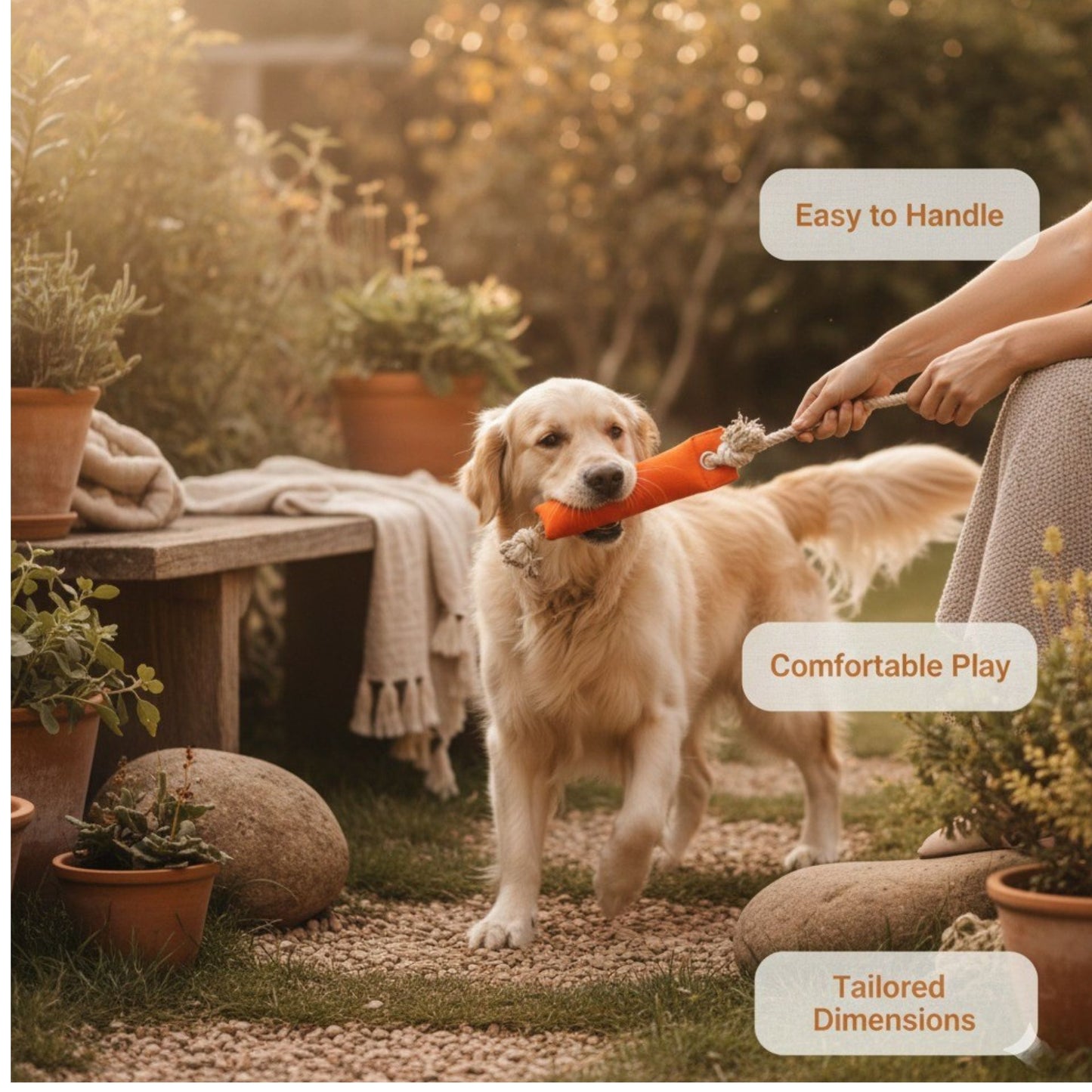 Dog Training Toy Durable Cotton Canvas Chew -Trainer