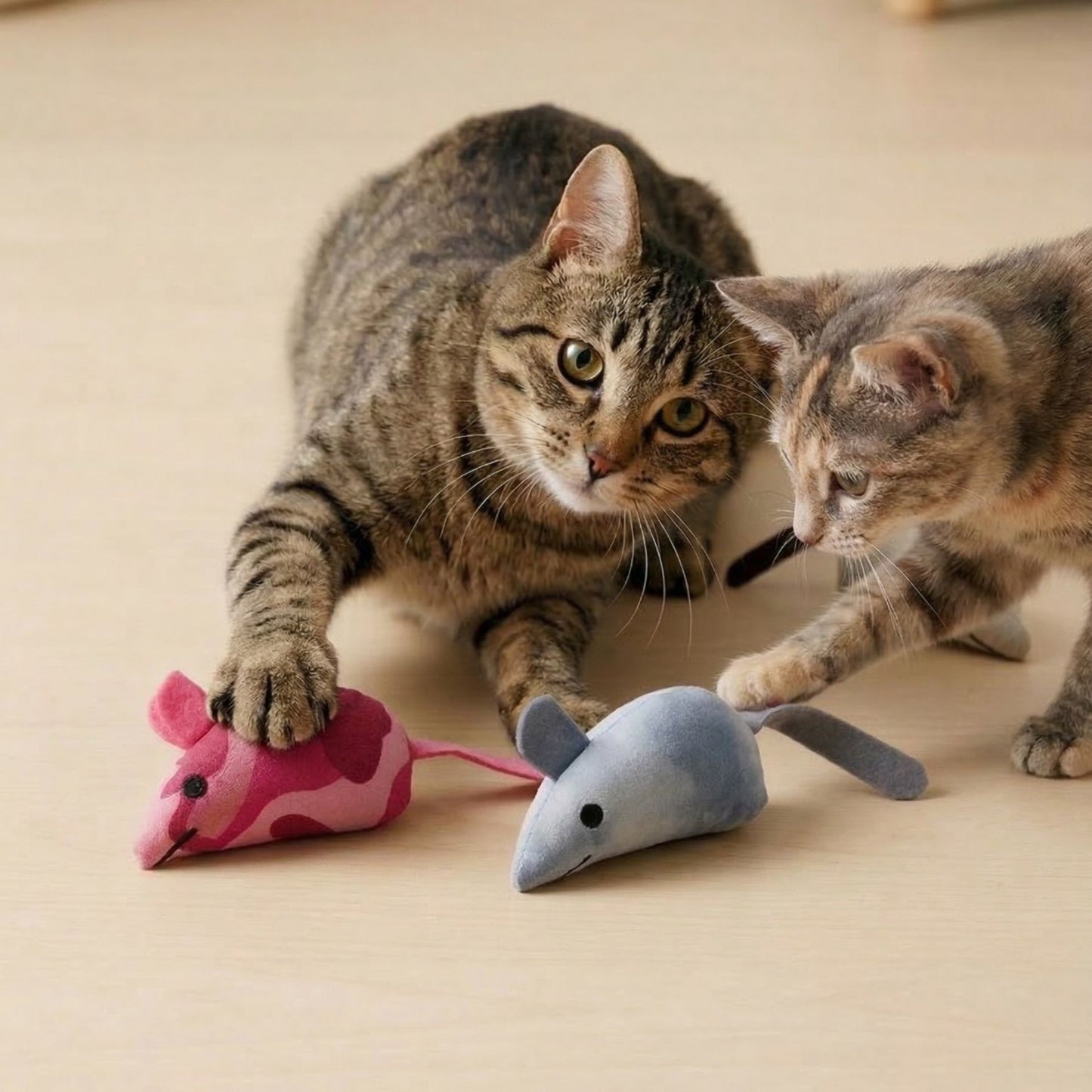 Interactive Cat Set & Play Mice Toys (Multi-Pack)