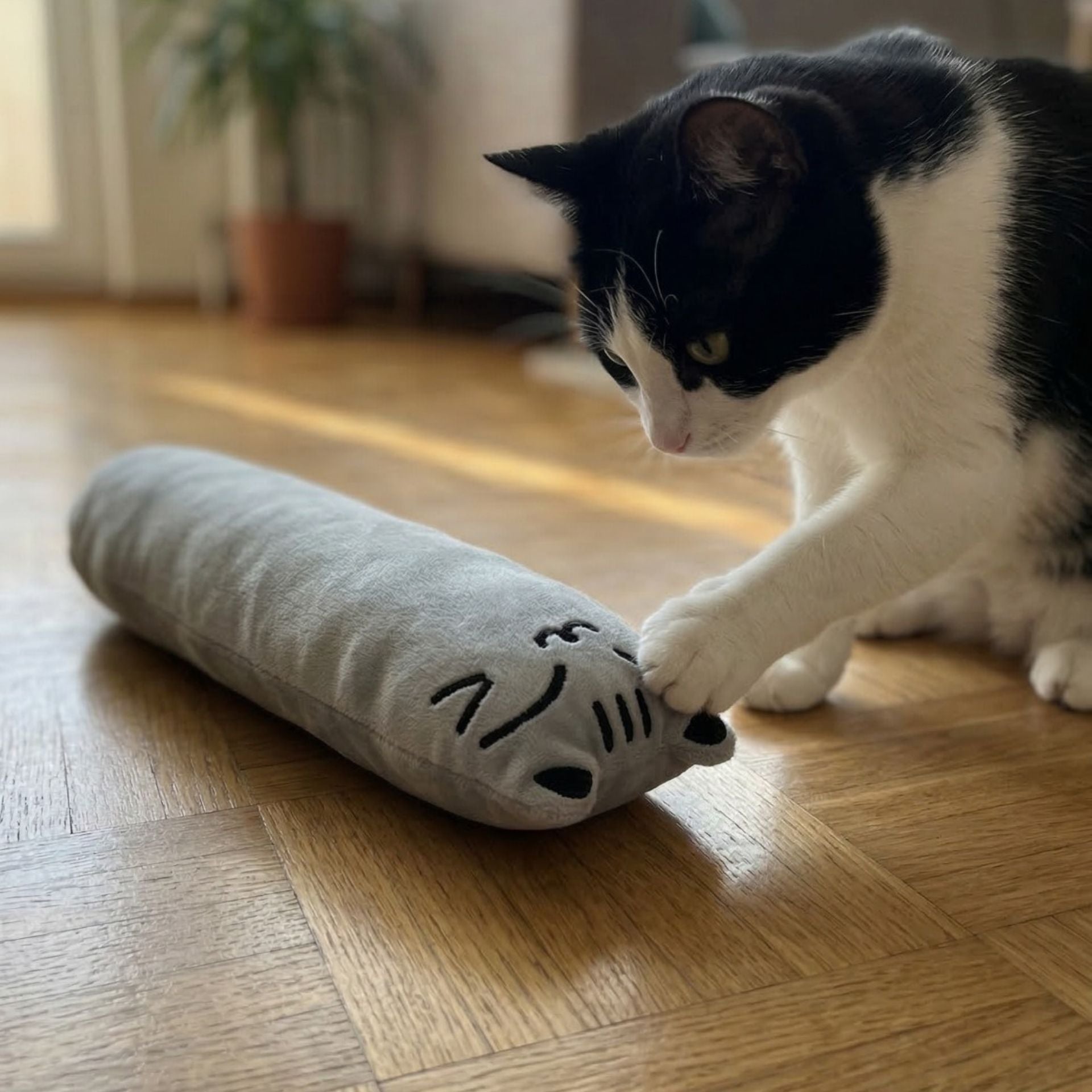 Durable Cotton Canvas Interactive Cat Kicker Toy