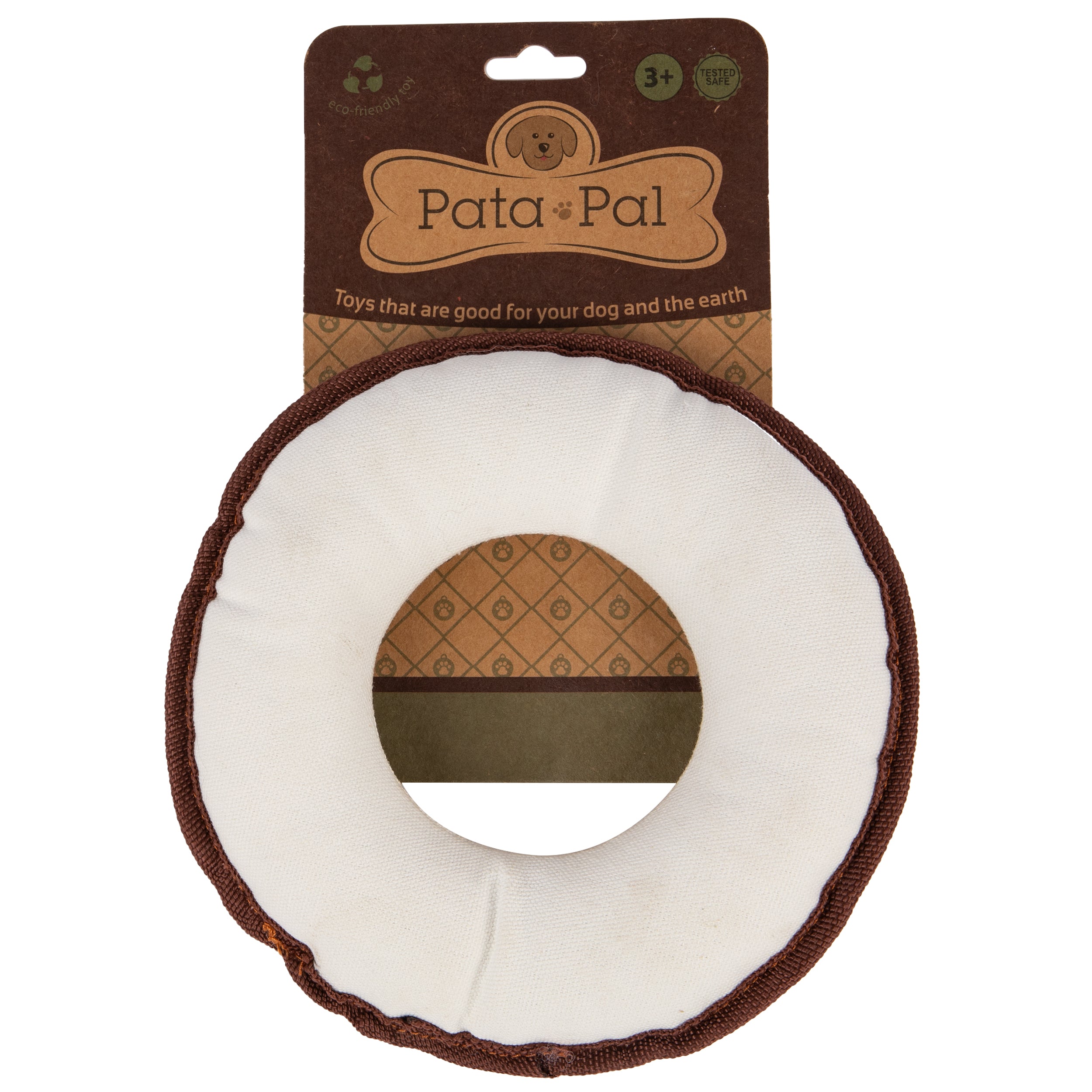 Pata Pal Non-Toxic Dog Toy, Disk Pet Chew Toy, Sustainable, Eco-Friendly & Tested Child-Safe