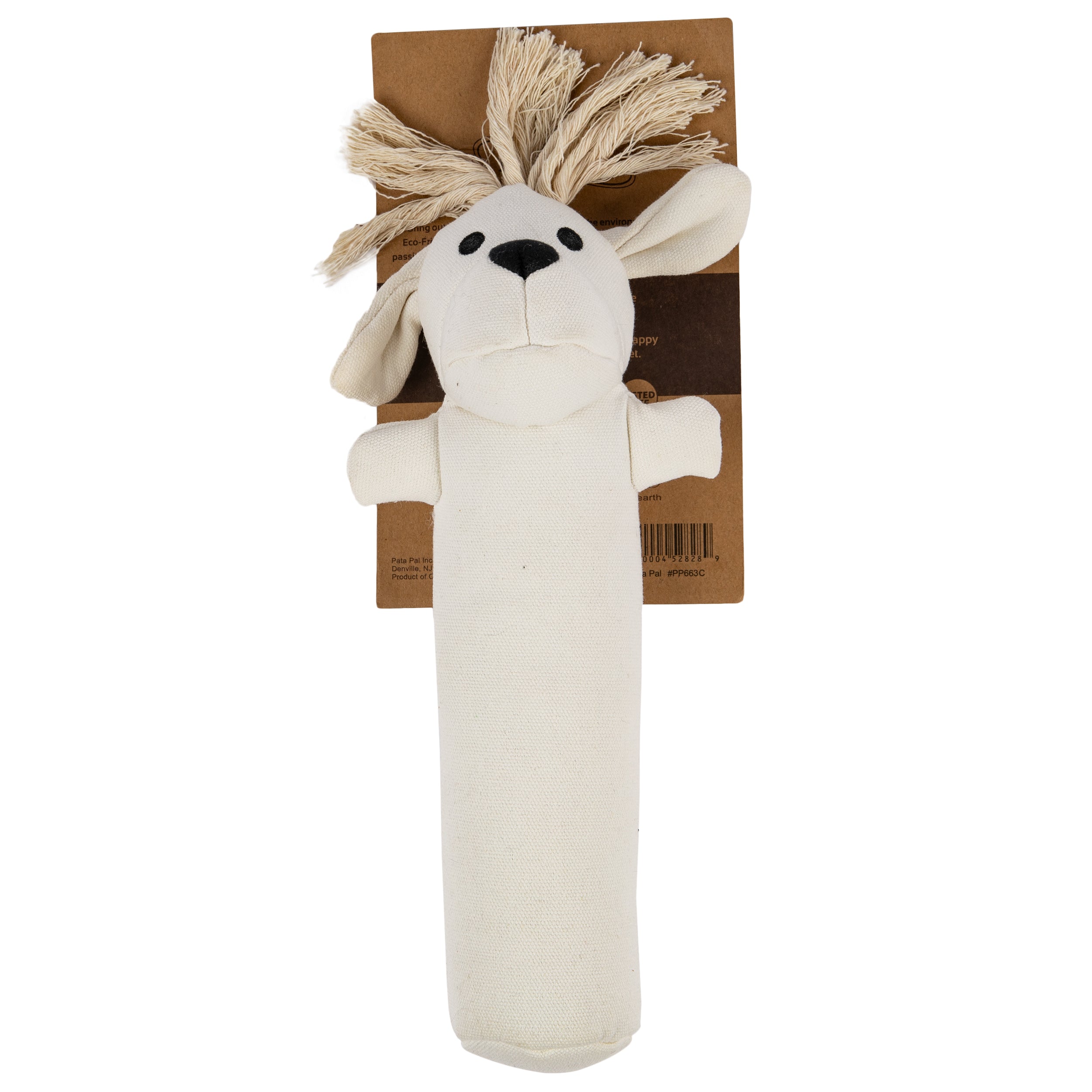 Pata Pal Sustainable Dog Chew Toy, Harry The Hound w/ Squeaker, Eco-Friendly & Tested Child-Safe