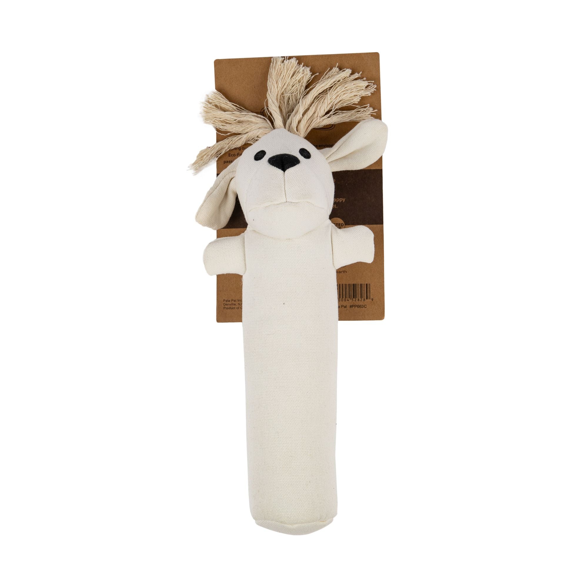 Pata Pal Sustainable Dog Chew Toy, Harry The Hound w/ Squeaker, Eco-Friendly & Tested Child-Safe