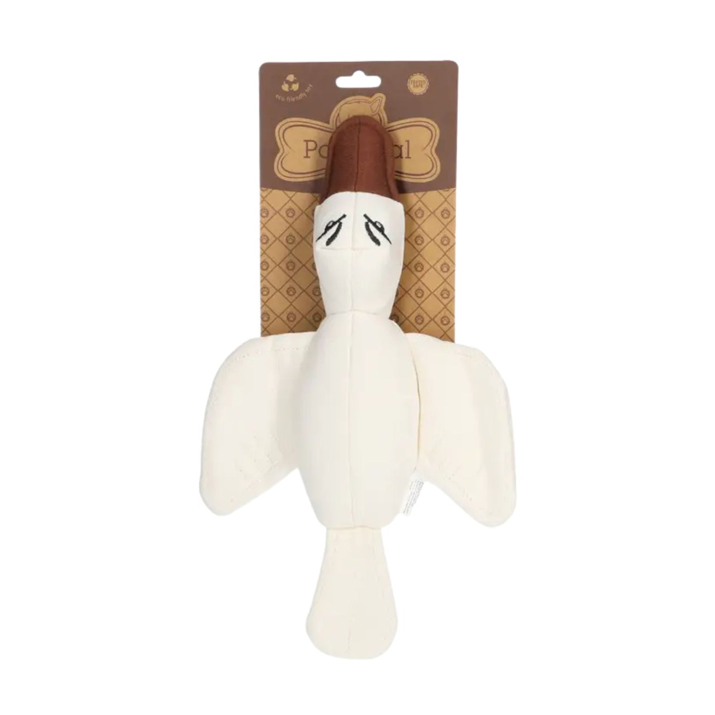 Duck Dog Toy  Squeaky Cotton Canvas Not Plush -Ducky