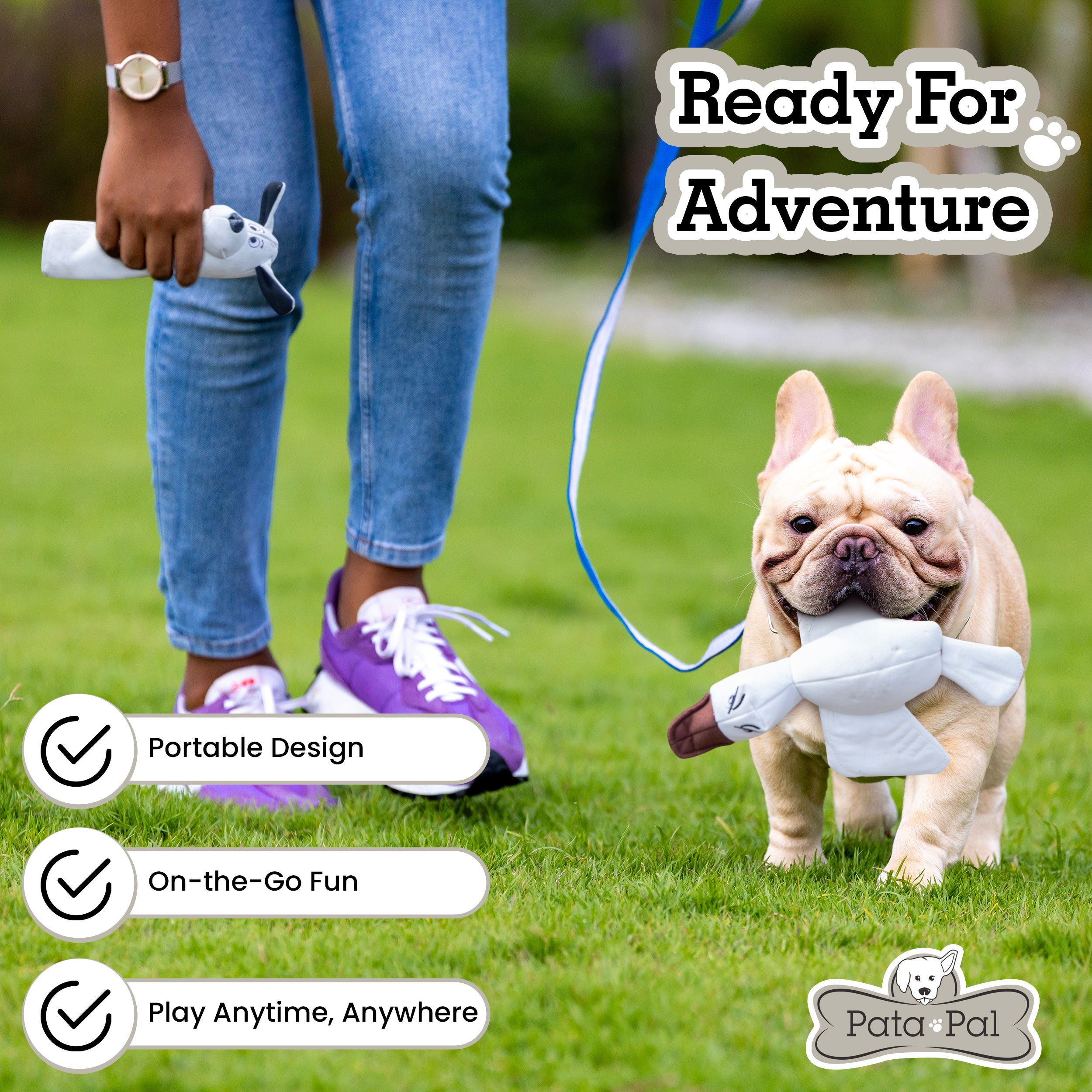 Pata Pal Non-Toxic Dog Toy, Ducky, Eco-Friendly & Tested Child-Safe Pet Toys