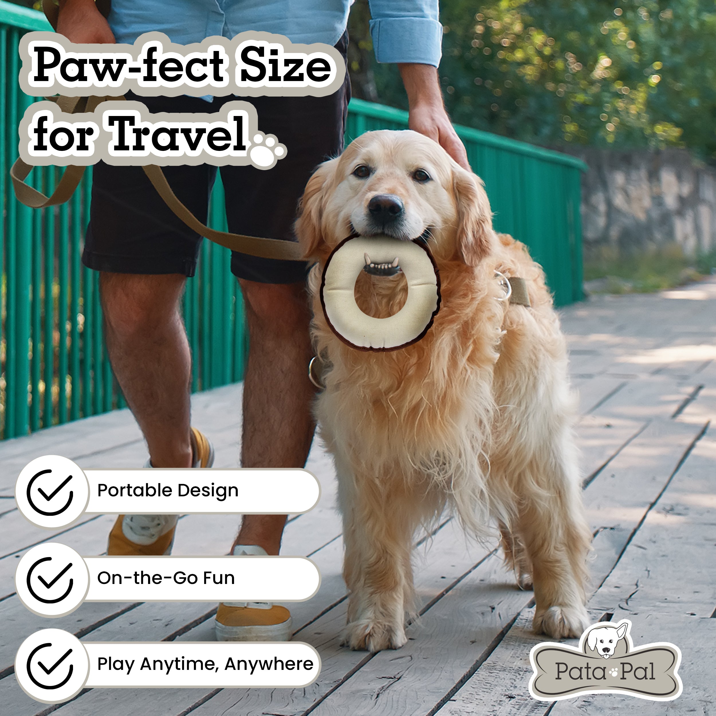 Durable Dog Flying Disc Canvas Fetch Toy -Disk