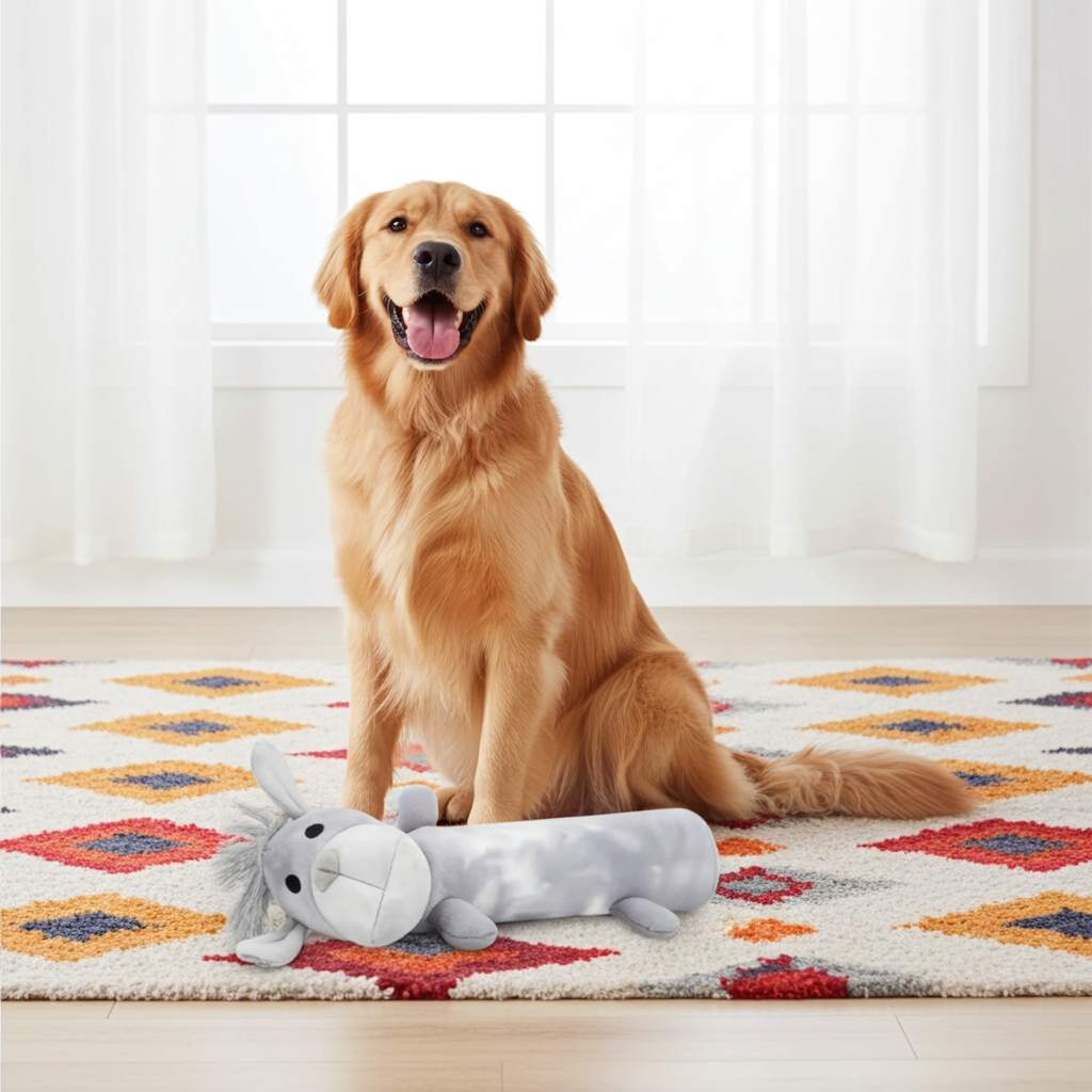 Pata Pal Non-Toxic Dog Toy, Labby-Do with Squeaker, Eco-Friendly & Tested Child-Safe Pet Toys