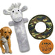 Dog Toy Set – Canvas Fetch & Chew Toys Camo Disk & Labby-Do