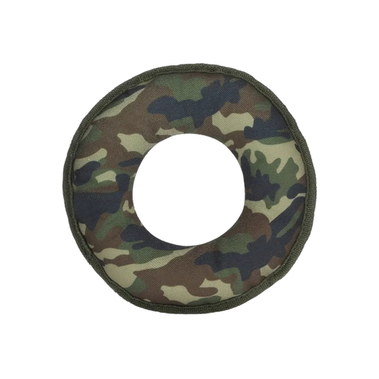 Durable Dog Flying Disc Canvas Fetch Toy -Camo-Disk