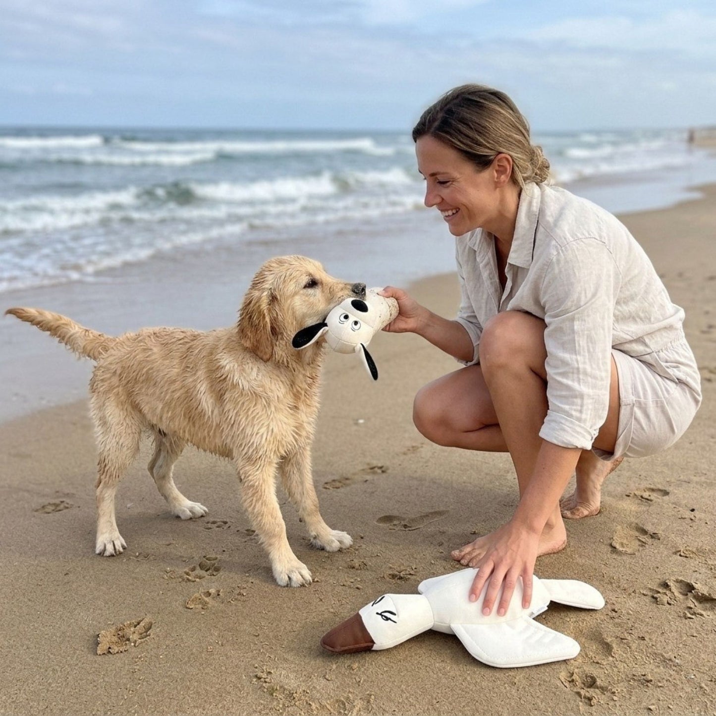 Dog Toy Bundle – Squeaky Canvas Toys Dawgy & Ducky
